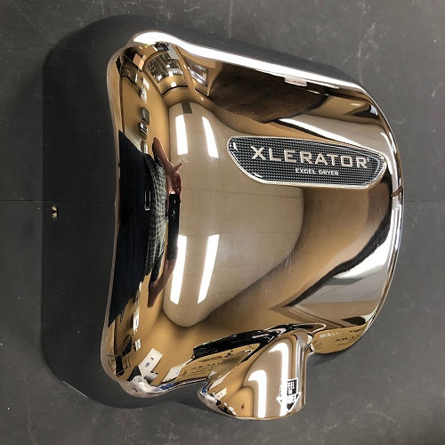 Excel XL-CV XLerator REPLACEMENT COVER - POLISHED CHROME on ZINC ALLOY (Part Ref. XL 1 / Stock# 1065)-Hand Dryer Parts-Excel-Allied Hand Dryer