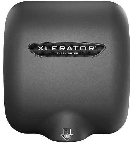 Excel XL-GR-ECO XLERATOReco REPLACEMENT COVER - TEXTURED GRAPHITE EPOXY on ZINC ALLOY (Part Ref. XL 1 / Stock# 1066)-Hand Dryer Parts-Excel-Allied Hand Dryer