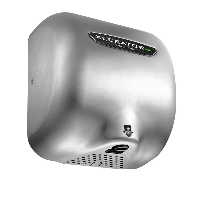 XL-SBH-ECO, XLERATOReco with HEPA FILTER Excel Dryer (No Heat) Brushed Stainless Steel-Our Hand Dryer Manufacturers-Excel-XL-SBH-ECO, 110-120 Volt-Allied Hand Dryer