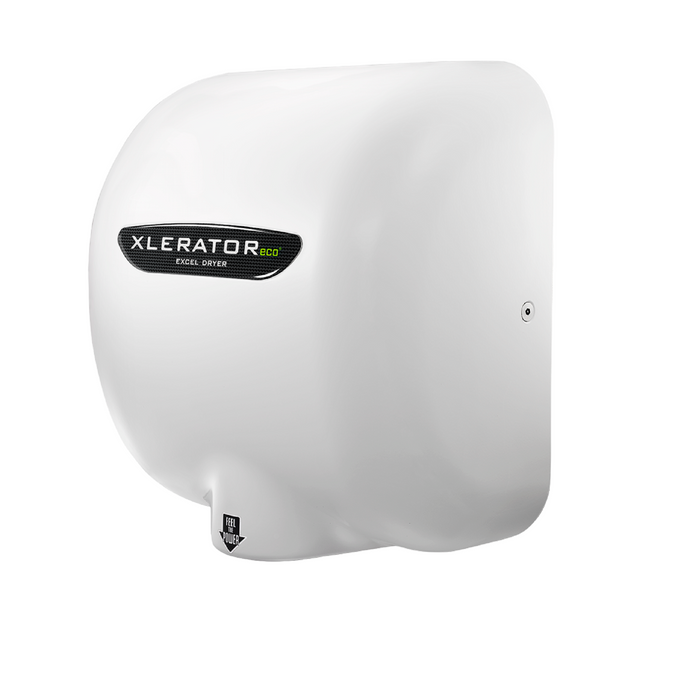 XL-WH-ECO, XLERATOReco with HEPA FILTER Excel Dryer (No Heat) White Epoxy on Zinc Alloy-Our Hand Dryer Manufacturers-Excel-XL-WH-ECO, 110-120 Volt-Allied Hand Dryer
