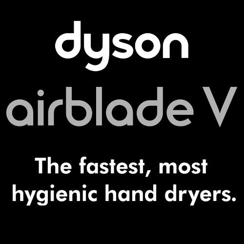 Dyson Airblade HU02 V Series Hand Dryer in White-Our Hand Dryer Manufacturers-Dyson-Low Voltage (110V/120V), #307173-01-Allied Hand Dryer