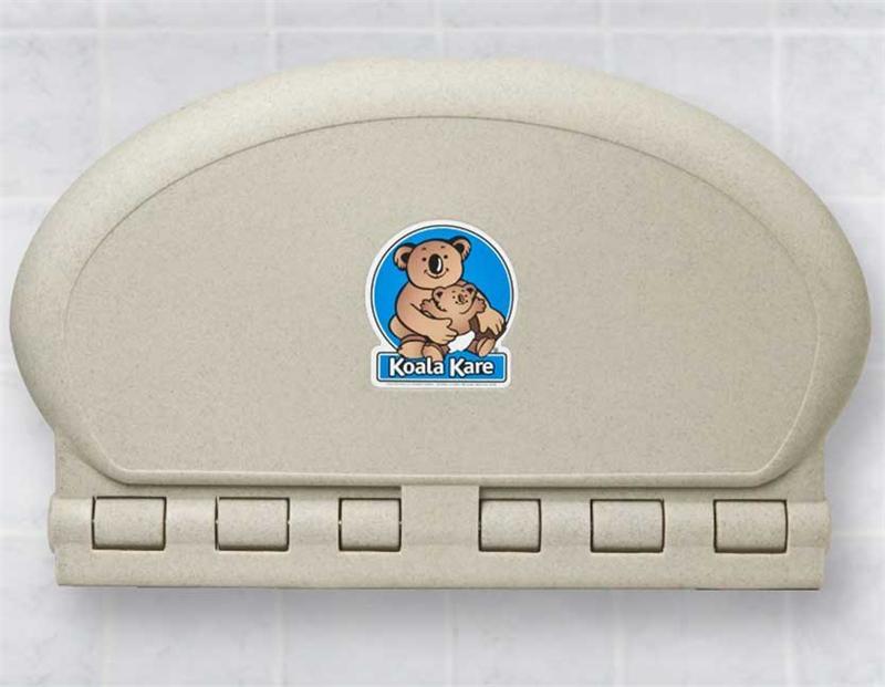 KB208-14, KOALA Sandstone OVAL Baby Changing Station - Horizontal-Our Baby Changing Stations Manufacturers-Koala-Allied Hand Dryer