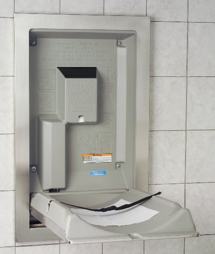 Koala Kare® KB111-SSRE - Recessed Vertical Stainless Steel Baby Changing Station