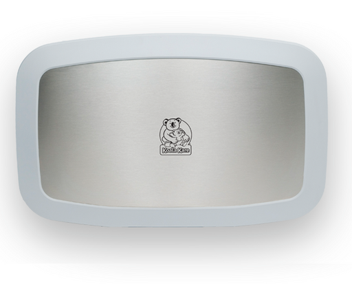 Koala Kare® KB200-05SS - Surface Horizontal White Granite Baby Changing Station with Stainless Steel Veneer