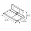 FOUNDATIONS® 200-EH-04 ULTRA Surface-Mounted, Horizontal-Folding Baby Changing Station (Metallic &