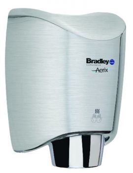 Bradley Aerix+ Model 2922-2874 High Speed, High-Efficiency Hand Dryer Satin Stainless Steel