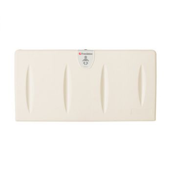 FOUNDATIONS® Model 5211089 Surface-Mounted, Horizontal-Folding CREAM Baby Changing Station with EZ