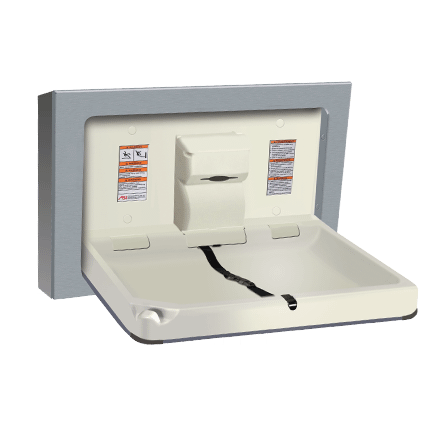 ASI 9018-9 BABY CHANGING STATION - HORIZONTAL, STAINLESS STEEL, SURFACE MOUNTED