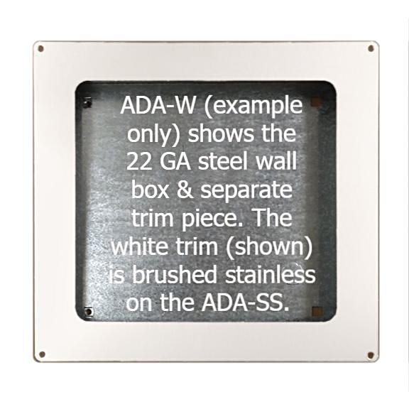 and ada ADAステンレストレー ADA-SS Recess Kit for GX, GXT, EXT, CPC, & AD Series by American