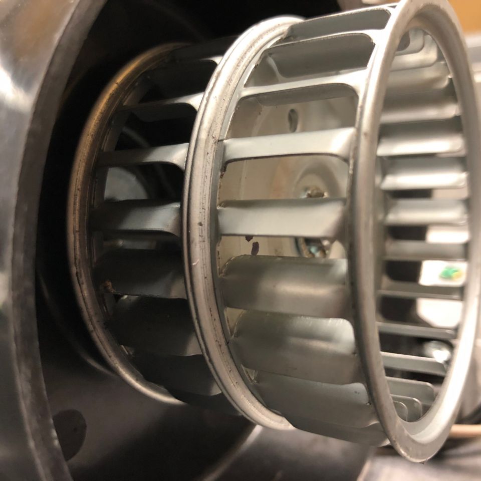 Allied Hand Dryer: WORLD DXA57-973 (277V) METAL FAN SCROLL, BLOWER