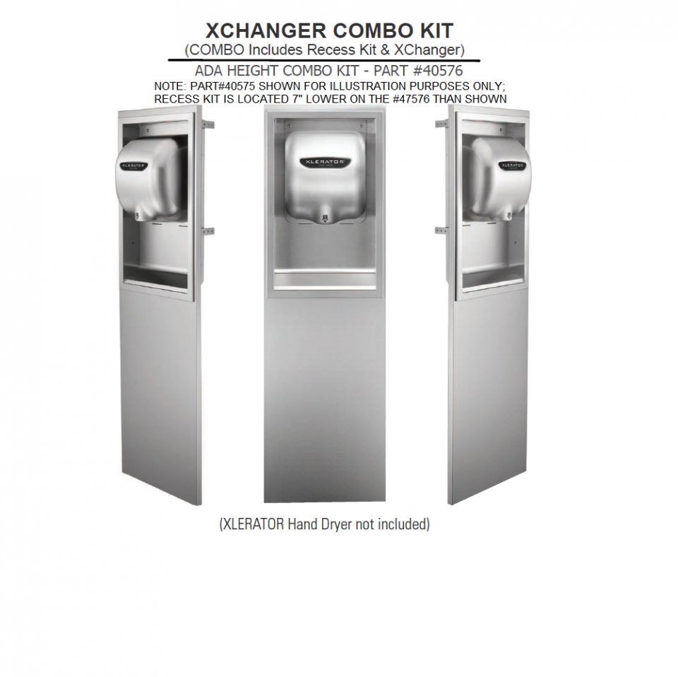 Part #40576 ADA XChanger Combo Kit | Allied Hand Dryers