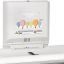 Saniflow® CP0016HCS-I-ASTM BabyMedi® Baby Changing Station - Satin Stainless Steel & White Horizon