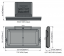 Saniflow® CP0016HCS-I-ASTM BabyMedi® Baby Changing Station - Satin Stainless Steel & White Horizon