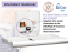 Saniflow® CP0016HCS-I-ASTM BabyMedi® Baby Changing Station - Satin Stainless Steel & White Horizon