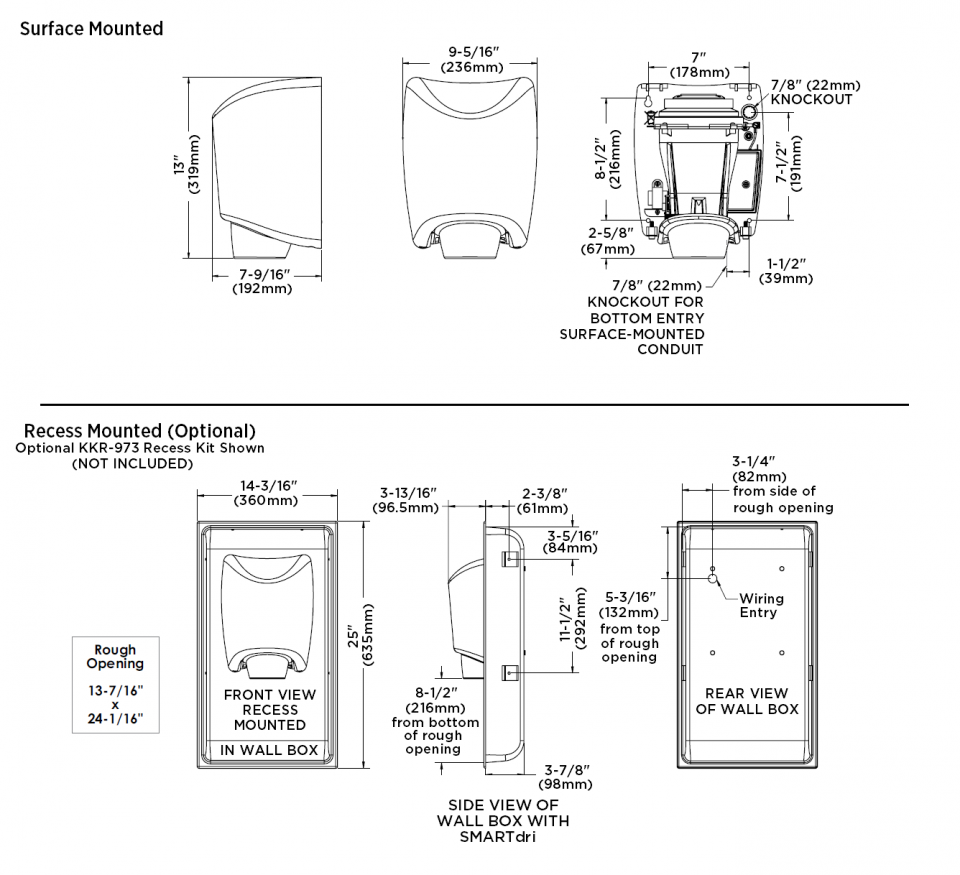 K-162P, SMARTdri Plus World Dryer Black Epoxy on Aluminum Cover