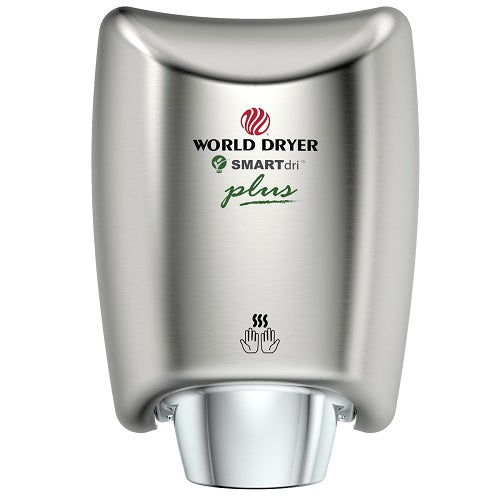 K4-973P (208V-240V) SMARTdri Plus World Dryer Brushed (Satin