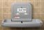 Koala Kare® KB200-01SS - Surface Horizontal Grey Baby Changing Station with Stainless Steel Veneer