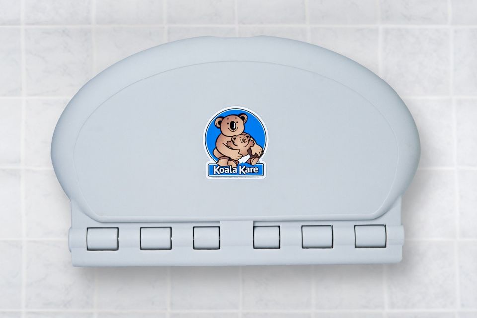 KB208-01 Grey Oval Koala Kare Baby Changing Station | Allied