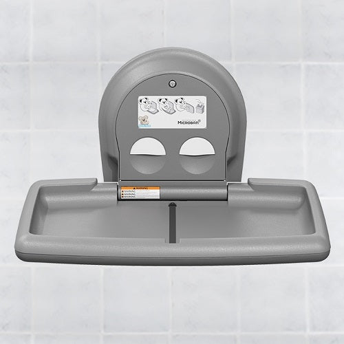 Koala Kare® KB300-01SS Grey Horizontal-Folding, Wall-Mounted