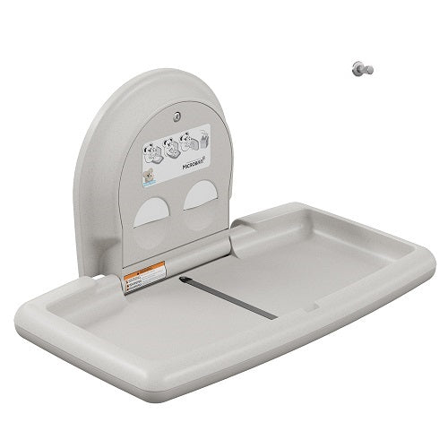 Koala Kare® KB300-05SS White Granite Horizontal-Folding, Wall