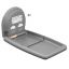 Koala Kare® KB301-01SS - Surface Vertical Grey Baby Changing Station with Stainless Steel Veneer (N