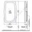 Koala Kare® KB301-01SS - Surface Vertical Grey Baby Changing Station with Stainless Steel Veneer (N