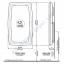 Koala Kare® KB301-05 - Surface Vertical White Granite Baby Changing Station (Newest Generation)