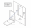 Koala Kare® KB311-SSRE-MBLK - Matte Black Recessed Vertical Stainless Steel Baby Changing Station (