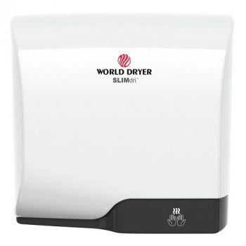 World Dryer Wall Guard - Brushed Stainless Steel Splash Guard For Hand Dryers (Hand Dryer Not Included)