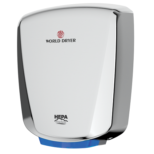 World Dryer® VERDEdri® Q-972A2 Polished (Bright) Stainless Steel