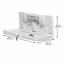 WORLD DRYER® ABC-300H DryBaby® - White Horizontal-Folding Surface-Mounted Baby Changing Station