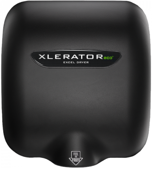 Excel Dryer XLERATOR® XL-SP-ECO (XL-BL-ECO) Hand Dryer (No Heat) - Special Color MATTE BLACK on Zin