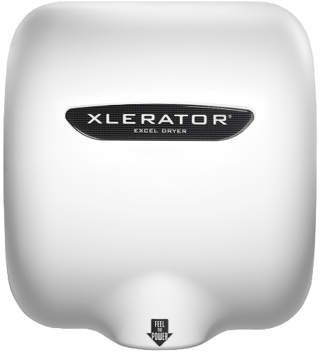 XL-BWH, Excel XLERATOR with HEPA FILTER White BMC Hand Dryer