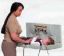WORLD DRYER® ABC-300H DryBaby® - White Horizontal-Folding Surface-Mounted Baby Changing Station