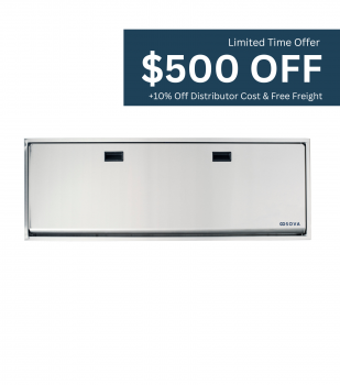 Solace® Extended Length Special Needs Stainless Steel Changing Station by Sova